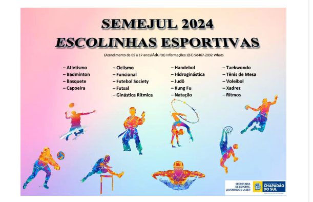 Imagem de compartilhamento para o artigo Chapadão do Sul retoma aulas de escolinhas esportivas de  futebol e vôlei da MS Todo dia